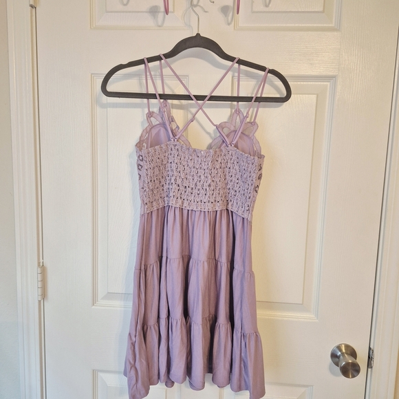 Zenana Outfitters Lilac Lace Tunic - Picture 2 of 2